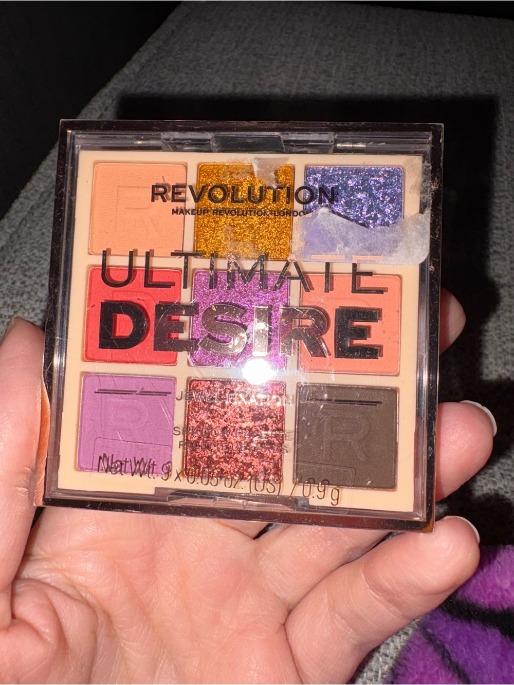 Revolution Eyeshadow Palette - Red, Pink, Purple, Gold, Orange, Brown